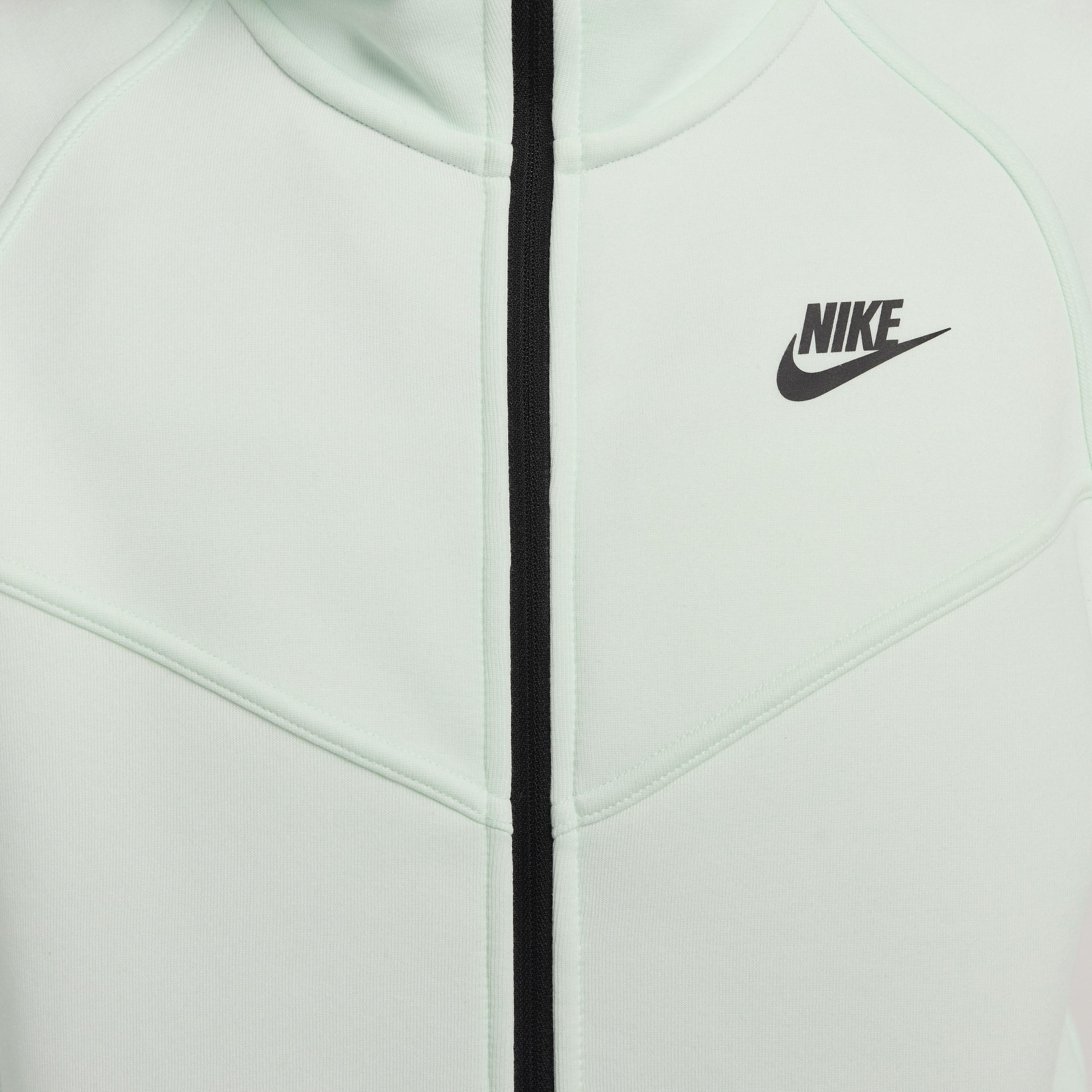 Nike Womens NSW Tech Fleece WR Full-Zip Hoodie - Barely Green/Black Product Image