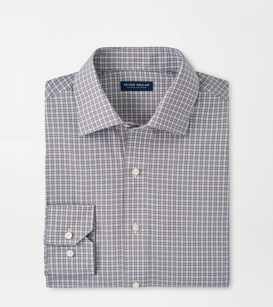 Peter Millar Mens Wicklow Performance Poplin Sport Shirt | Color: Tawny | Size: L Product Image