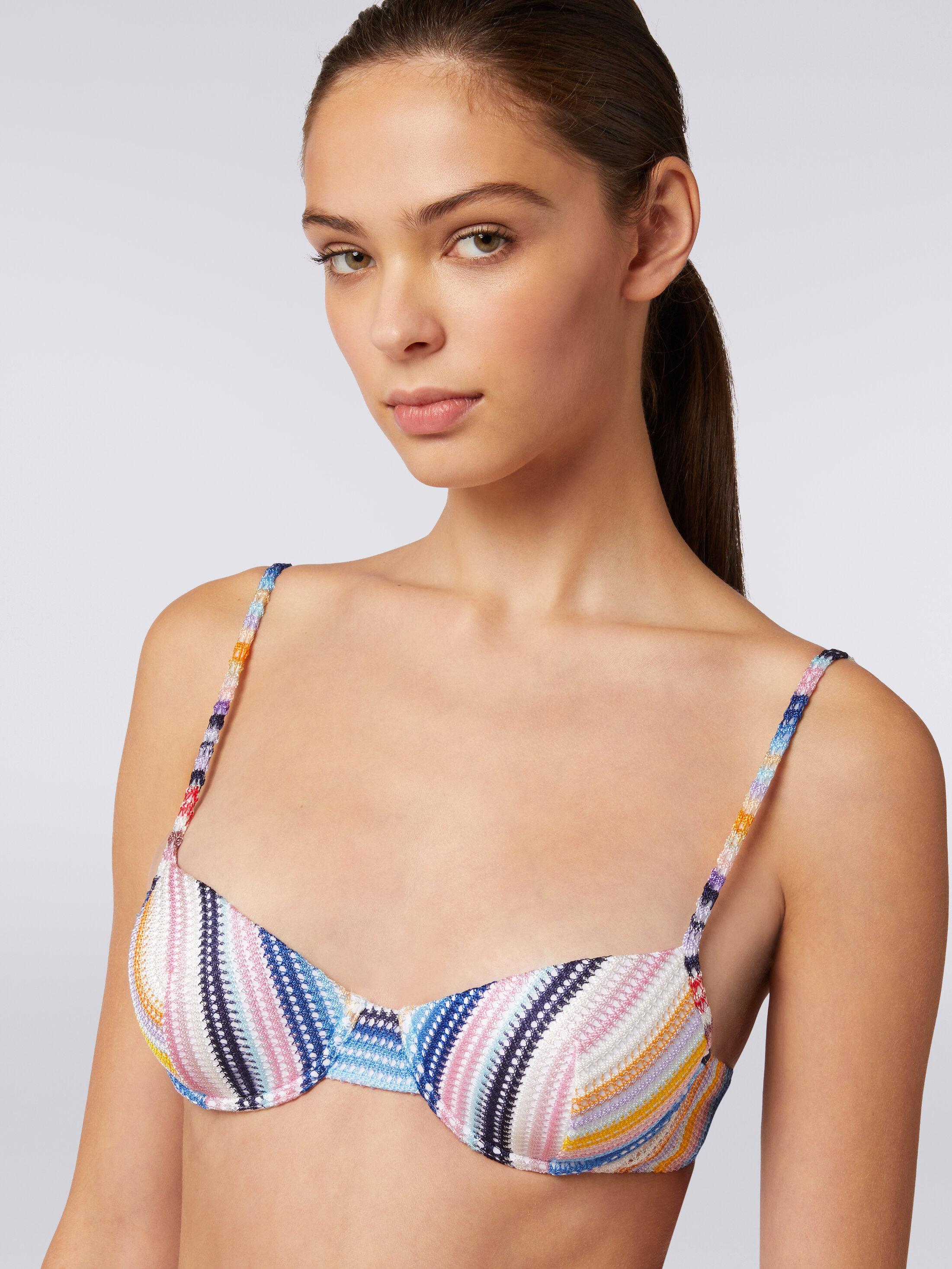 Bikini in striped viscose knit Product Image