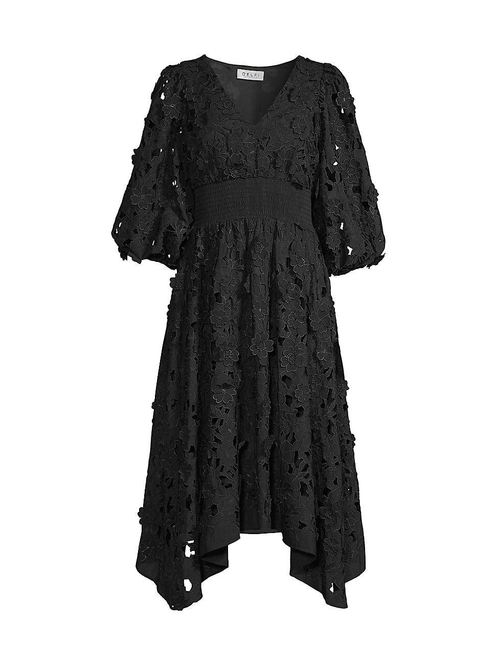 Womens Cosette 3D Lace Handkerchief Dress Product Image