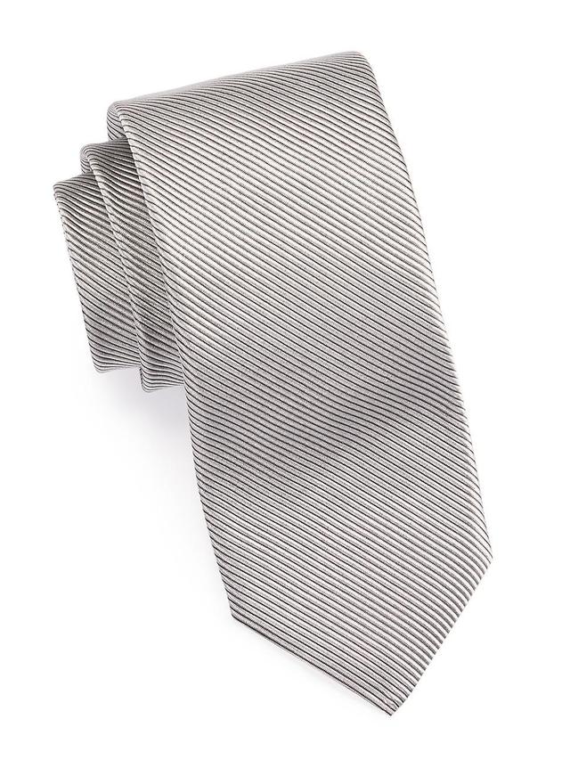 Mens Ribbed Silk-Blend Tie Product Image