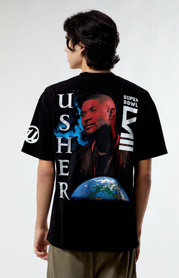 Mitchell & Ness Mens x Usher x NFL Worldwide T-Shirt Product Image