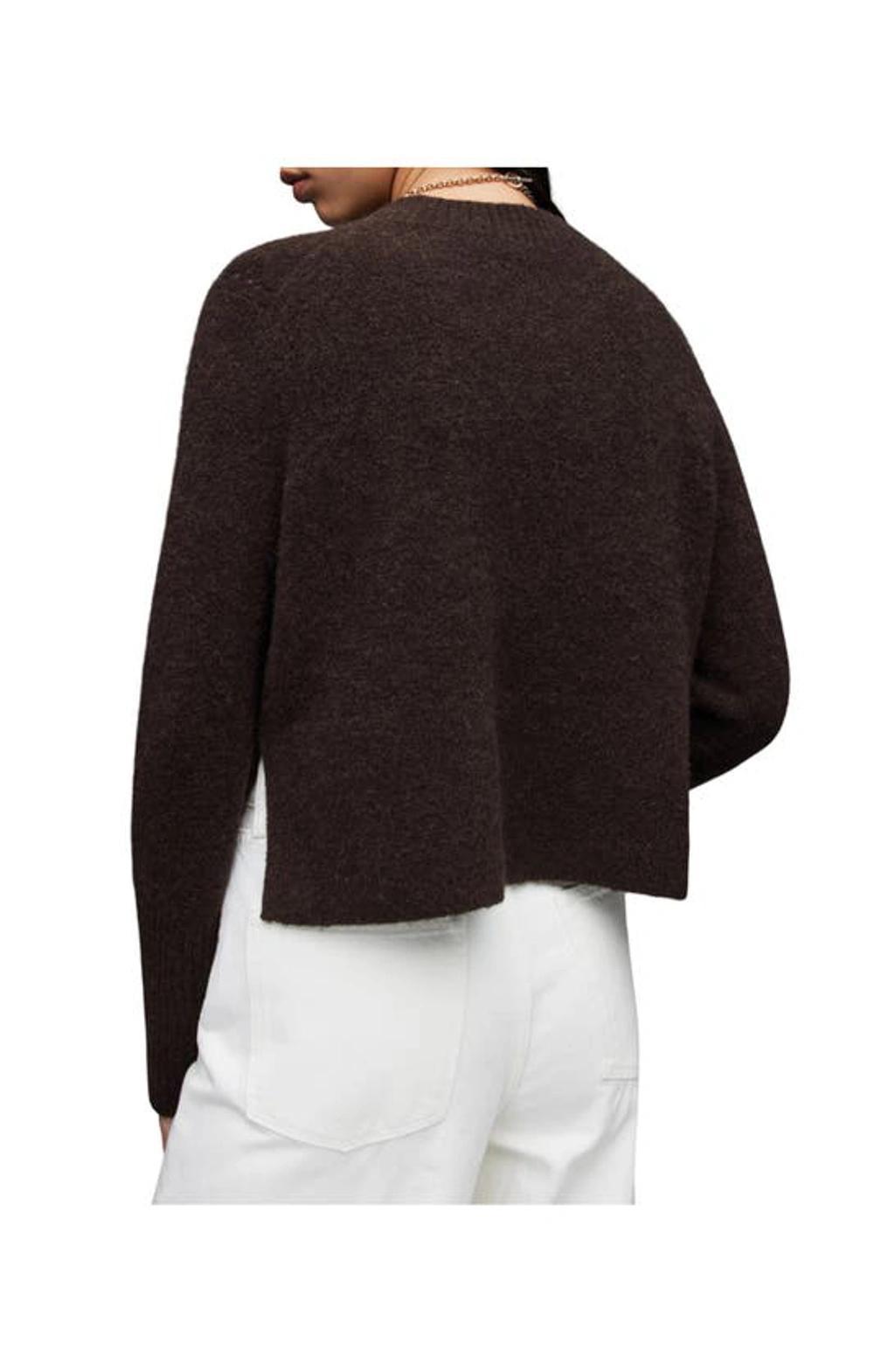 Wick Wool Blend Crop Sweater In Black Product Image