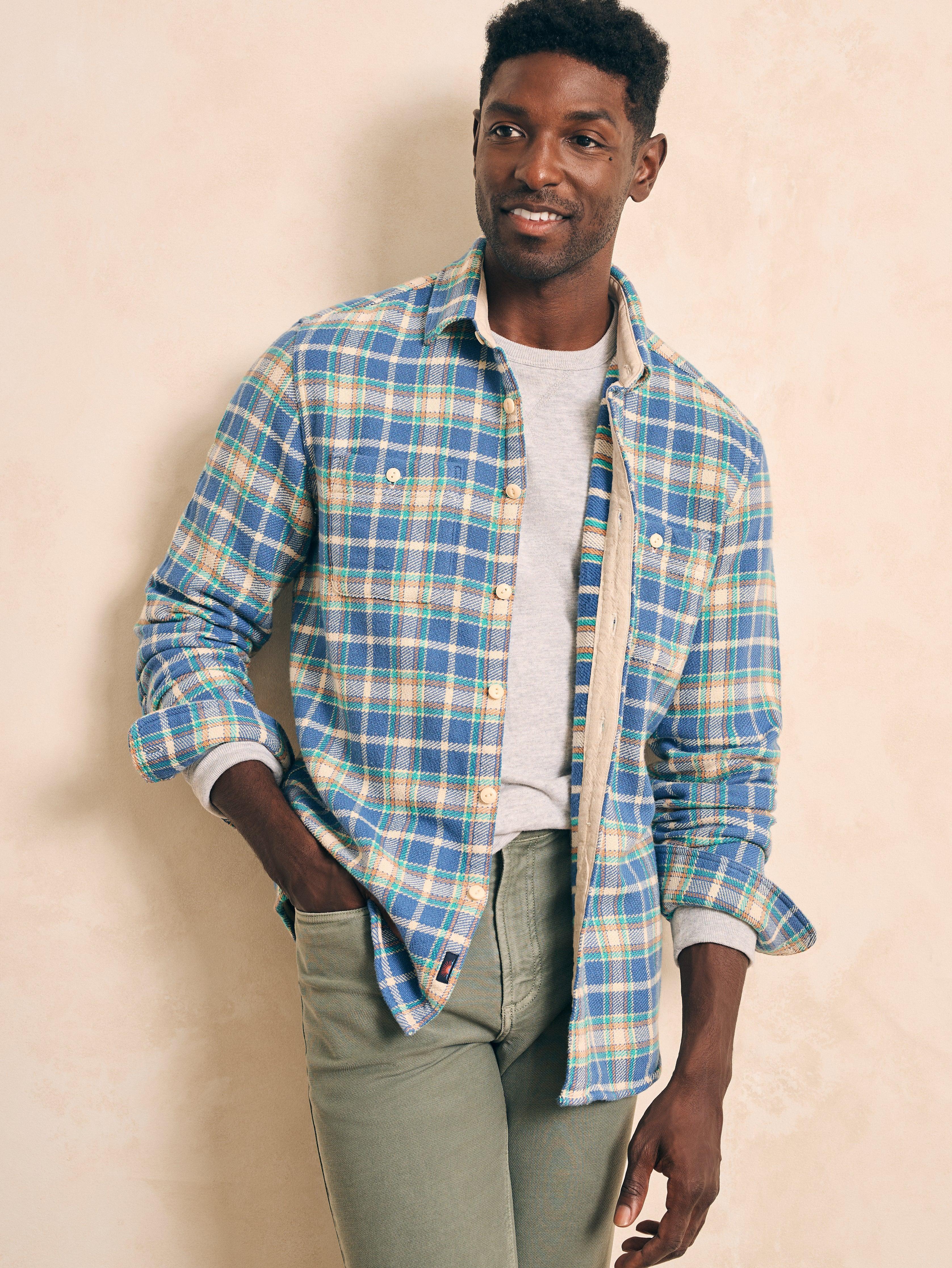 Surf Flannel - Landing Point Plaid Male Product Image