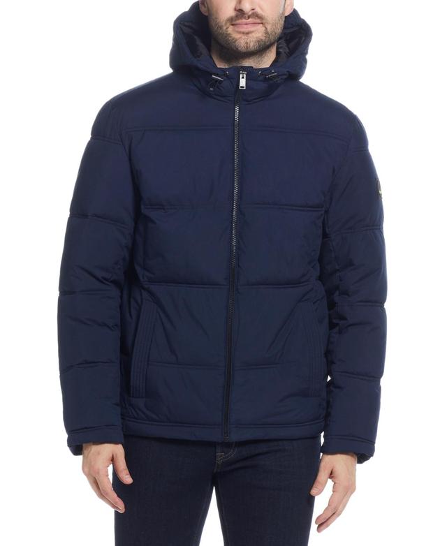 Weatherproof Mens Quilted Puffer Jacket with Attached Hood Product Image