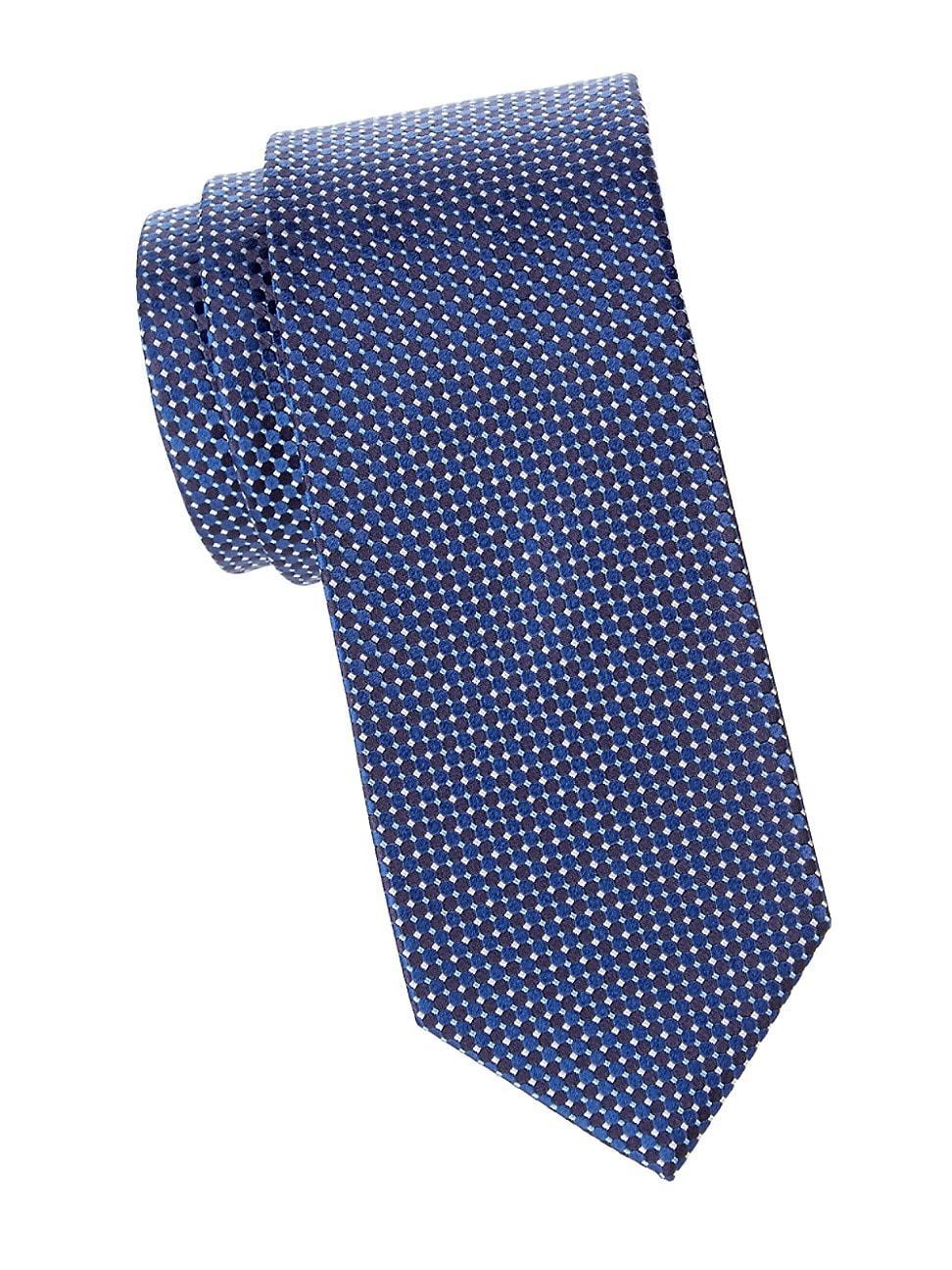 Mens Micro-Dot Silk Tie Product Image