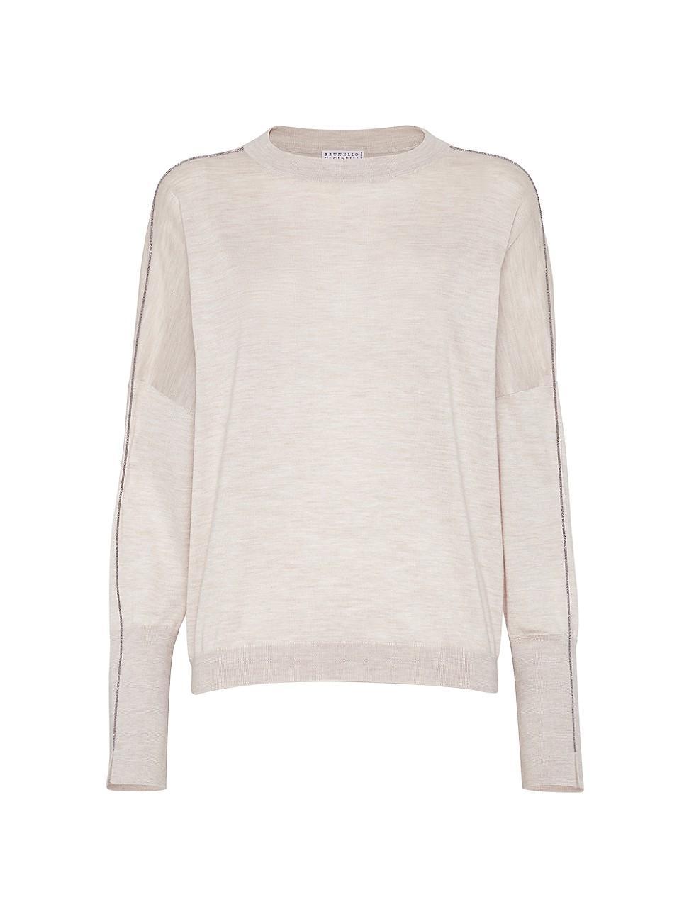 Womens Cashmere and Silk Sweater Product Image