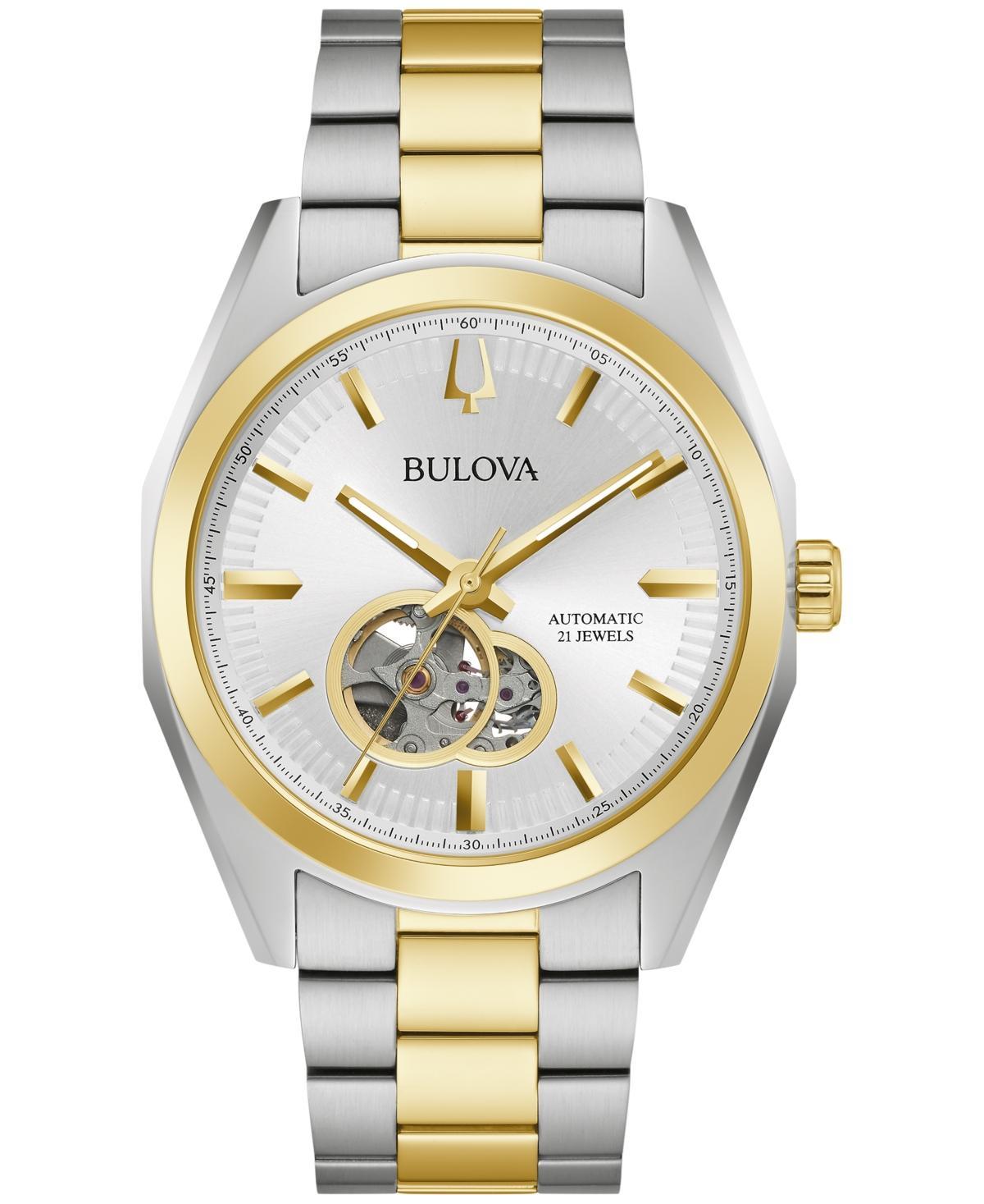 Bulova Mens Automatic Surveyor Stainless Steel Bracelet Watch 42mm Product Image