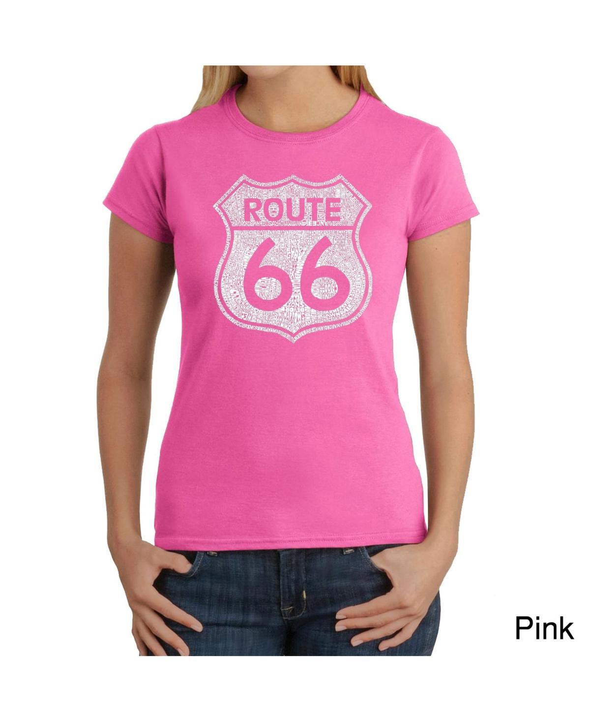 Womens Word Art T-Shirt - Route 66 Product Image