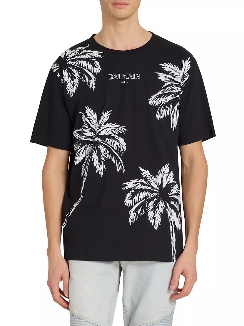 Palm Tree Cotton T-Shirt Product Image