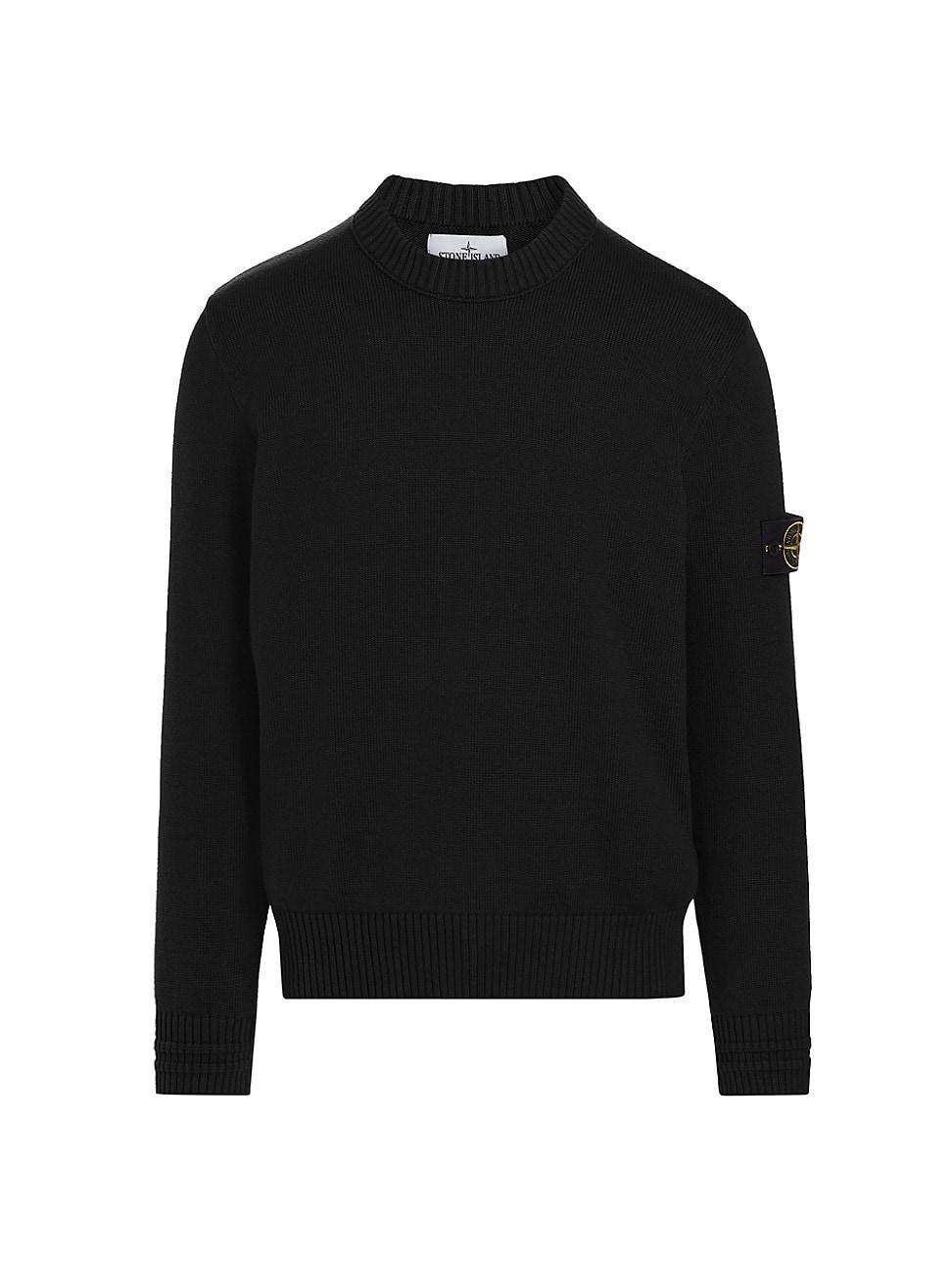 Mens Winter Cotton-Blend Crewneck Sweater Product Image