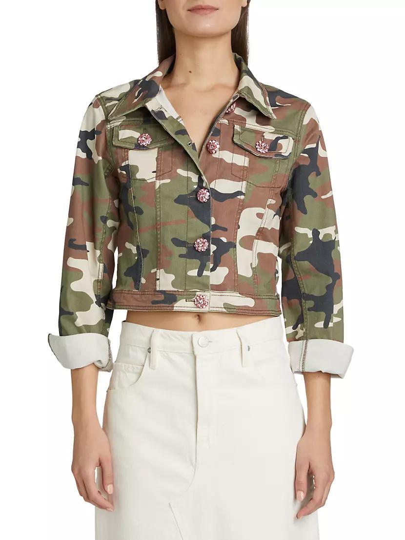 Womens Regina Camo Rhinestone Jacket Product Image