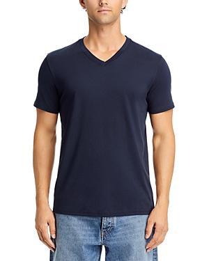 Mens Slim Fit V-Neck Cotton T-Shirt Product Image