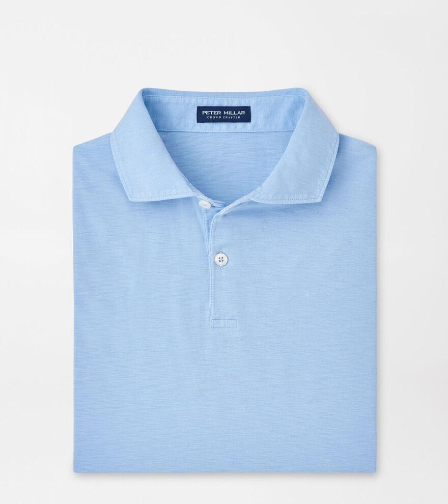 Peter Millar Mens Journeyman Short Sleeve Polo | Color: Blue Frost | Size: XL Product Image