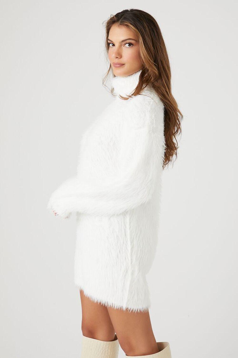 Faux Fur Mini Sweater Dress | Forever 21 Product Image