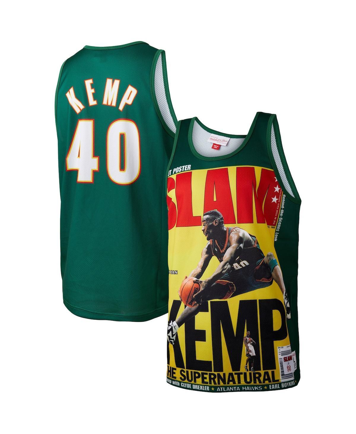 Mens Mitchell & Ness Shawn Kemp Green Seattle SuperSonics Slam Player Tank Top - Green Product Image