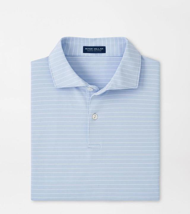 Peter Millar Mens Duet Performance Jersey Polo | Color: Moon Mist | Size: XXL Product Image