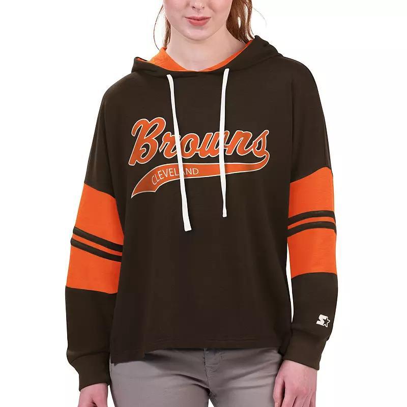 Womens Starter Cleveland s Bump And Run Long Sleeve Hoodie T-Shirt product image