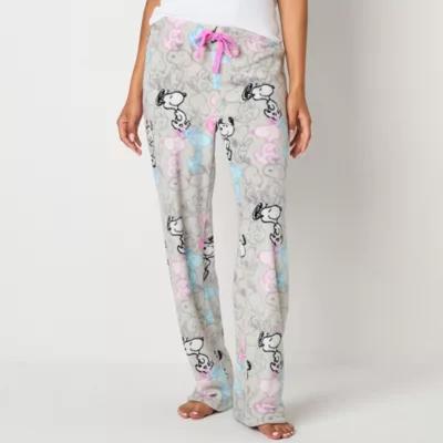 Snoopy Womens Juniors Microfleece Pajama Pants Product Image