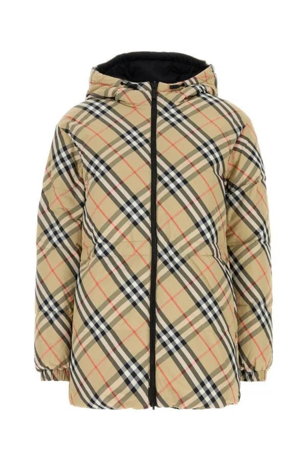 BURBERRY Reversible Zipped Jacket In Neutral Product Image