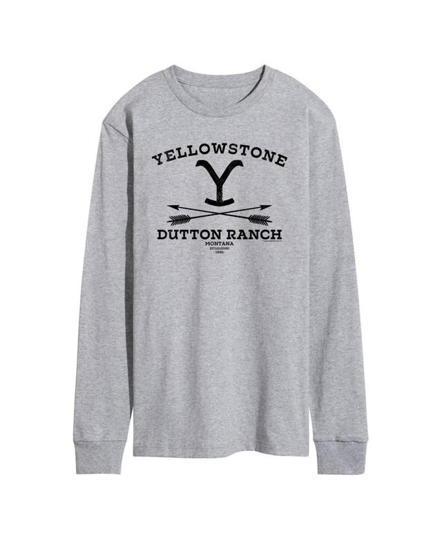 Mens Yellowstone Dutton Ranch Arrows Long Sleeve T-shirt Product Image