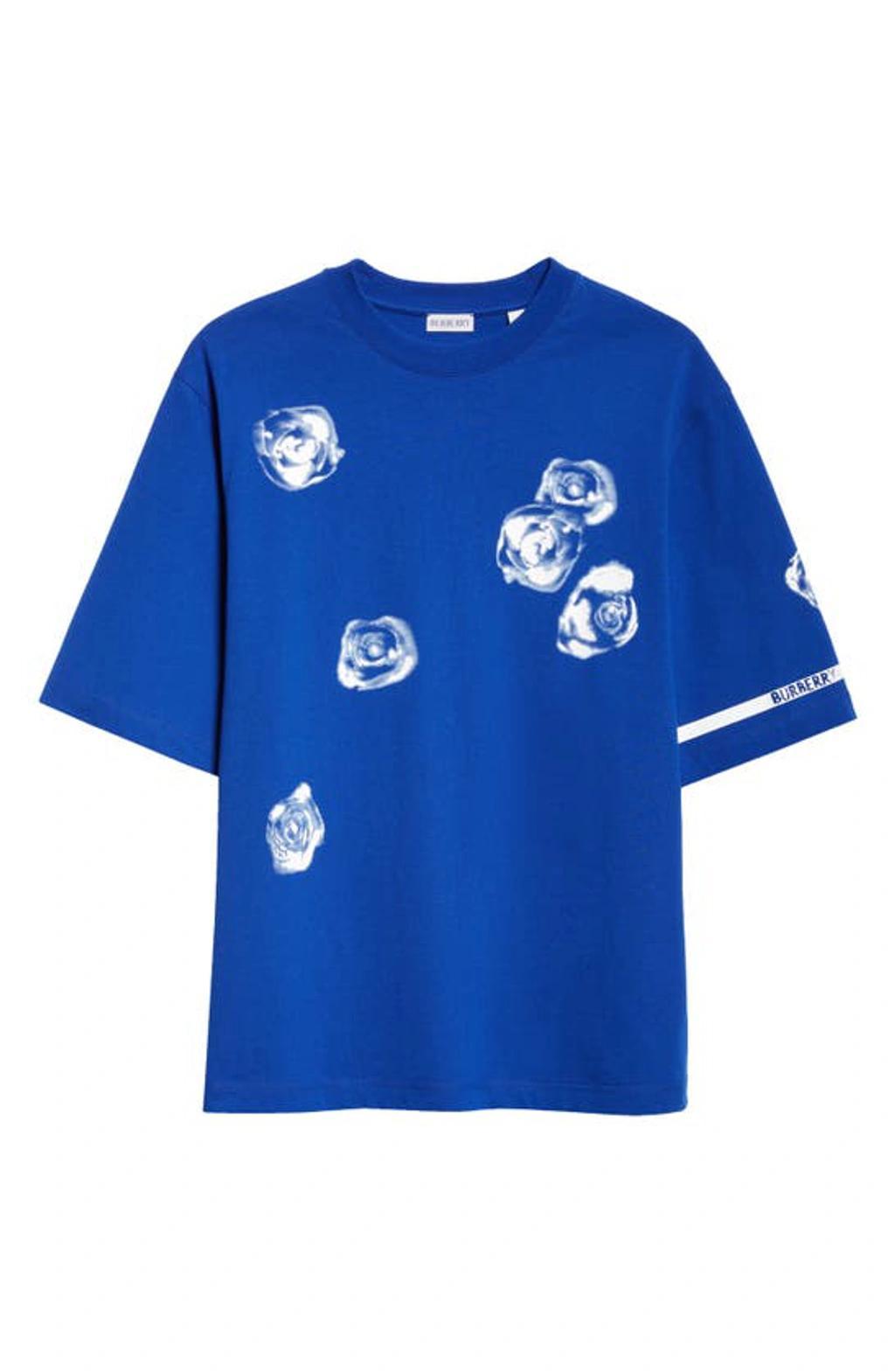 T-shirt With Print Clothing In Blue Product Image