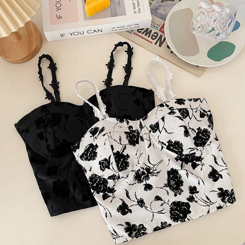 Floral Print Bustier Top Product Image