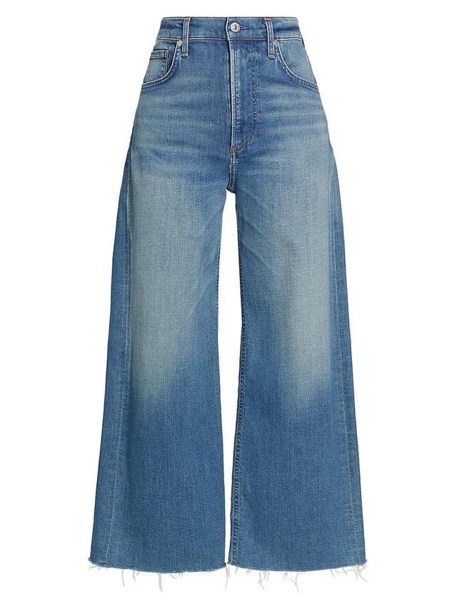 Womens Lyra Wide-Leg Crop Jeans Product Image