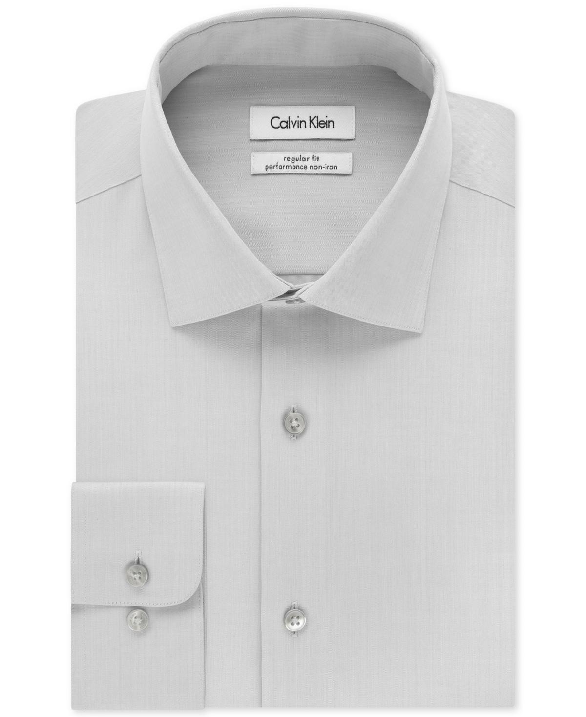 Men's Slim-Fit Non-Iron Herringbone Dress Shirt Product Image