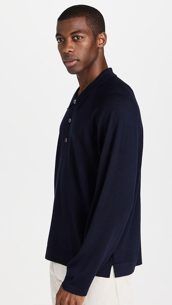 Officine Generale Kass Polo Merino Wool Sweater | Shopbop Product Image