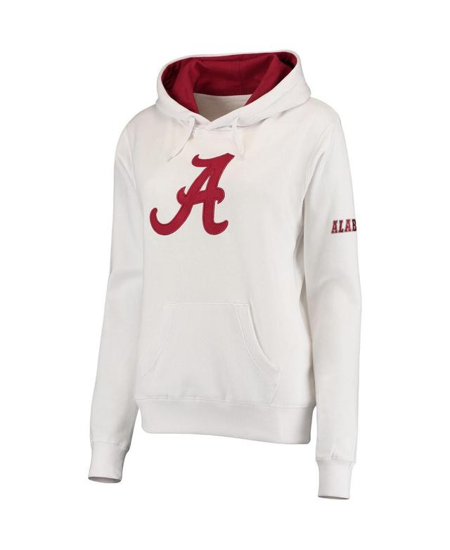 Womens White Alabama Crimson Tide Big Logo Pullover Sweatshirt Product Image