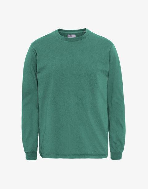 Oversized Organic LS T-shirt - Pine Green Product Image