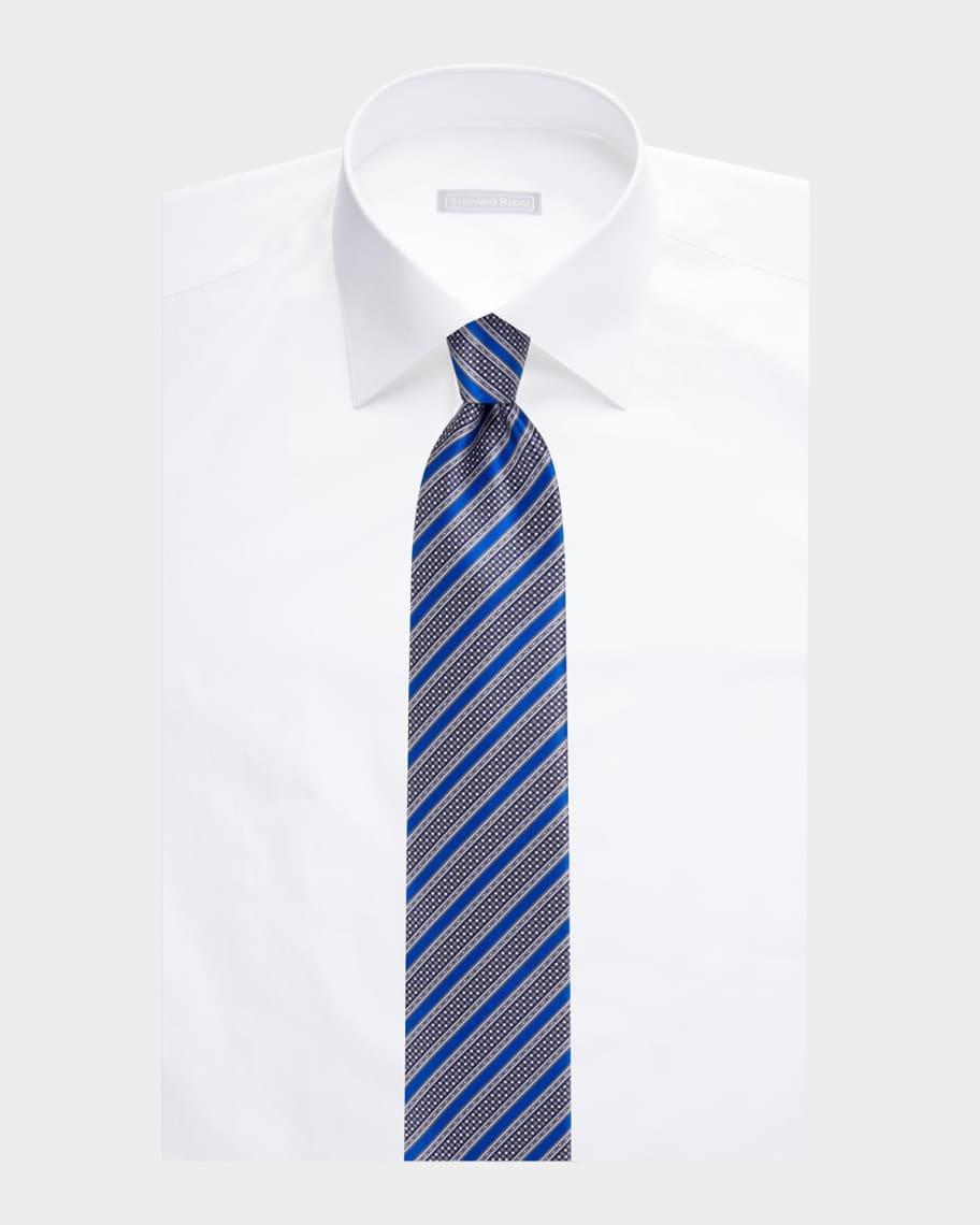 Men's Multi-Stripe Silk Tie Product Image