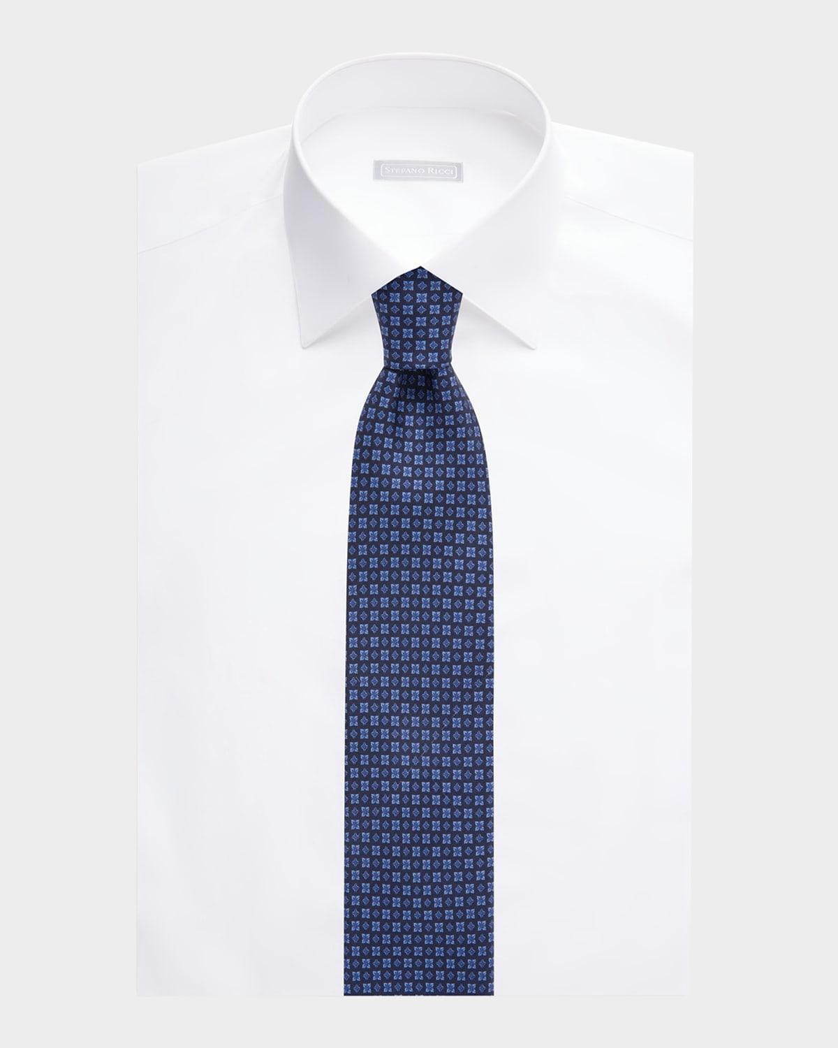 Men's Medallion Silk Tie Product Image