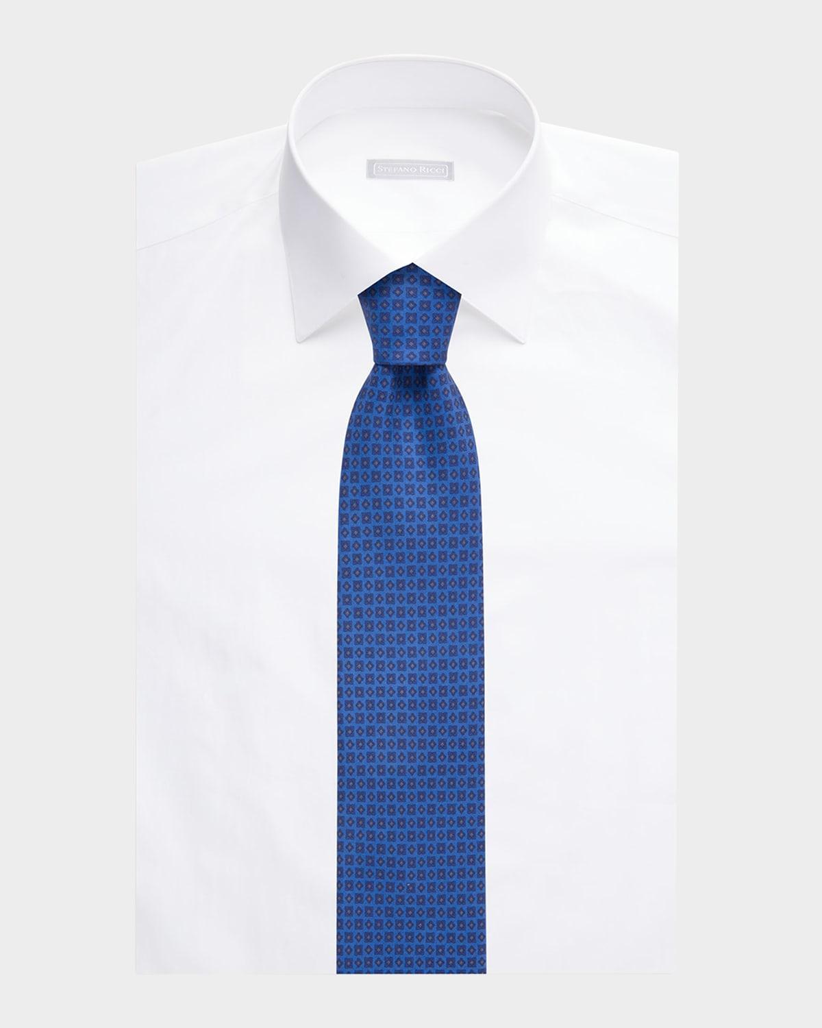 Men's Medallion Silk Tie Product Image