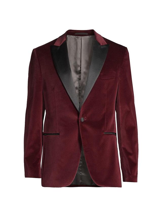 Mens Velvet One-Button Dinner Jacket Product Image