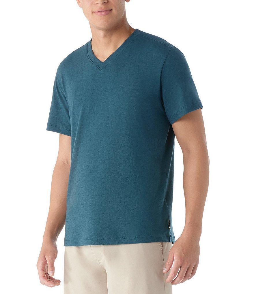 SmartWool Perfect Performance Stretch V-Neck Short Sleeve T-Shirt Product Image