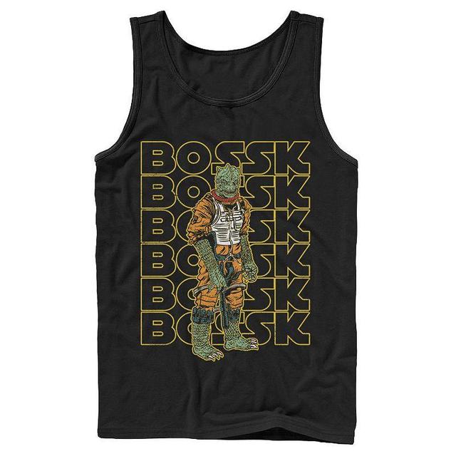 Mens Star wars Bossk Word Stack Portrait Tank Top Product Image