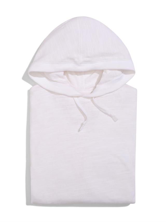 Sunwashed Slub Hoodie - White Product Image