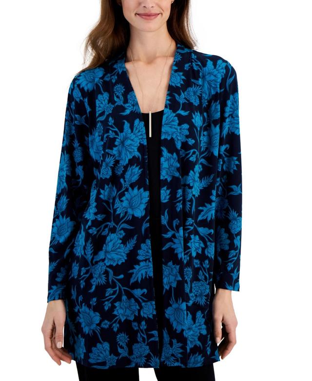 Jm Collection Womens Printed Open-Front Cardigan, Created for Macys Product Image