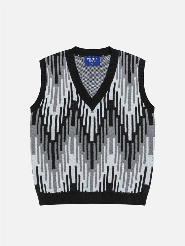 Aelfric Eden Color Blocking Stripe Sweater Vest Product Image