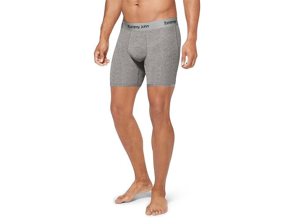 Tommy John Second Skin Mid-Length Boxer Brief 6 (Medium Heather Grey) Men's Underwear Product Image