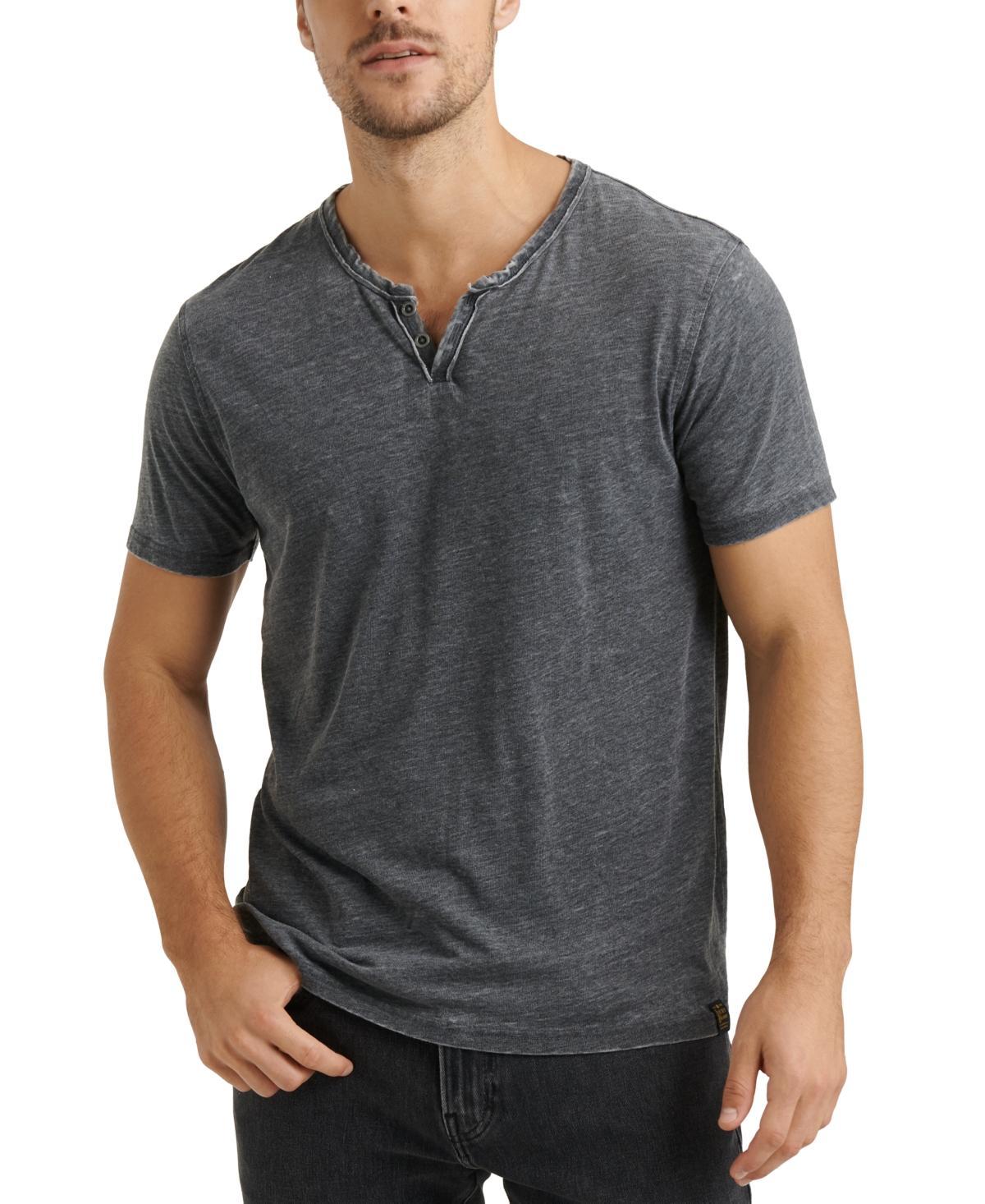 Lucky Brand Mens Venice Burnout Notch Short Sleeves T-shirt Product Image