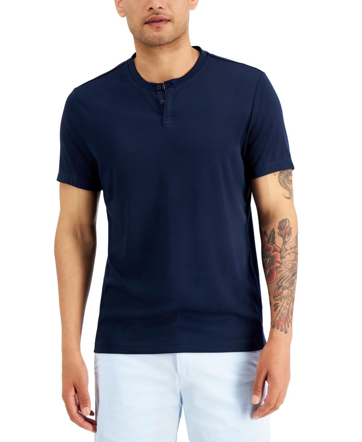 Alfani Mens Solid Henley, Created for Macys Product Image