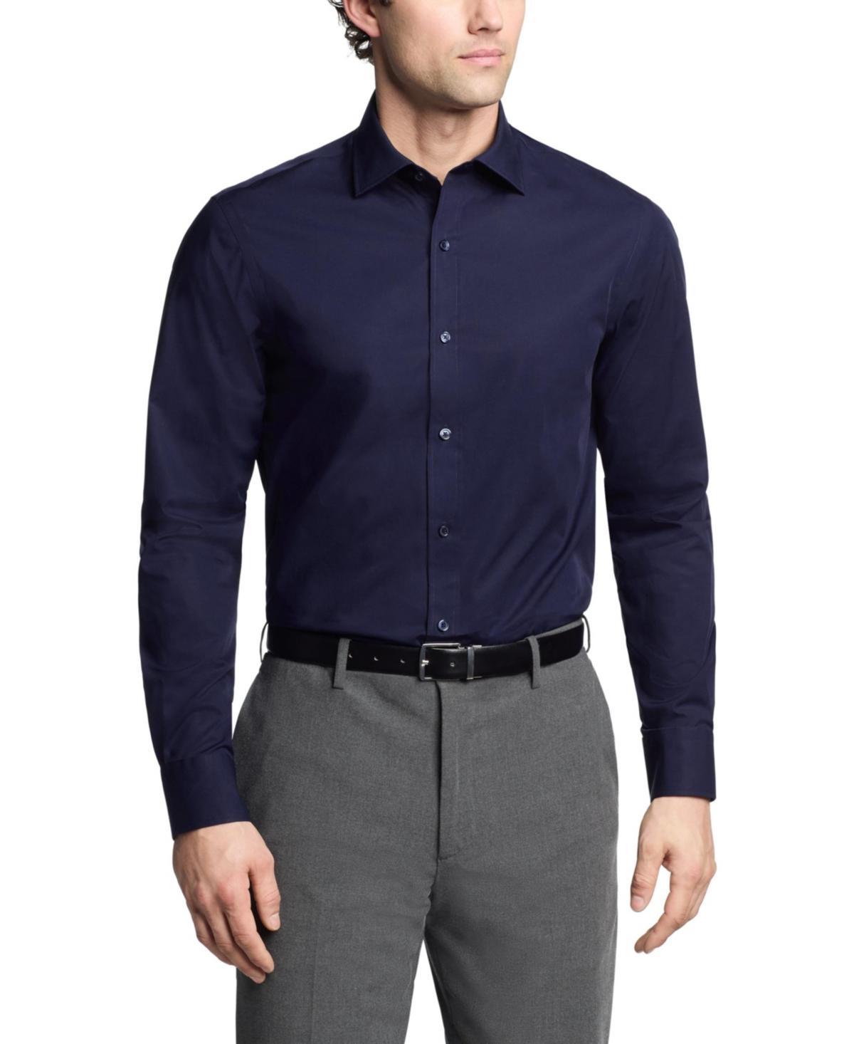 Tommy Hilfiger Mens Th Flex Essentials Regular-Fit Stretch Dress Shirt Product Image