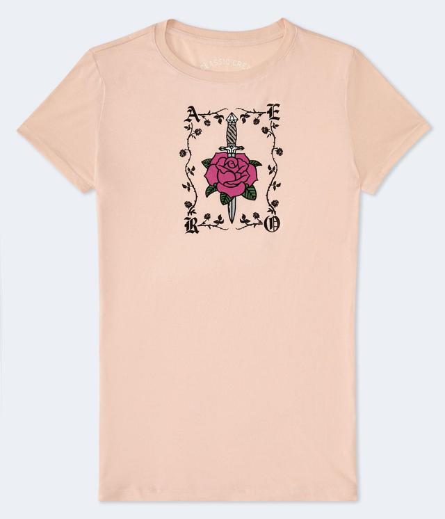 Rose Vine Flocked Graphic Tee Product Image