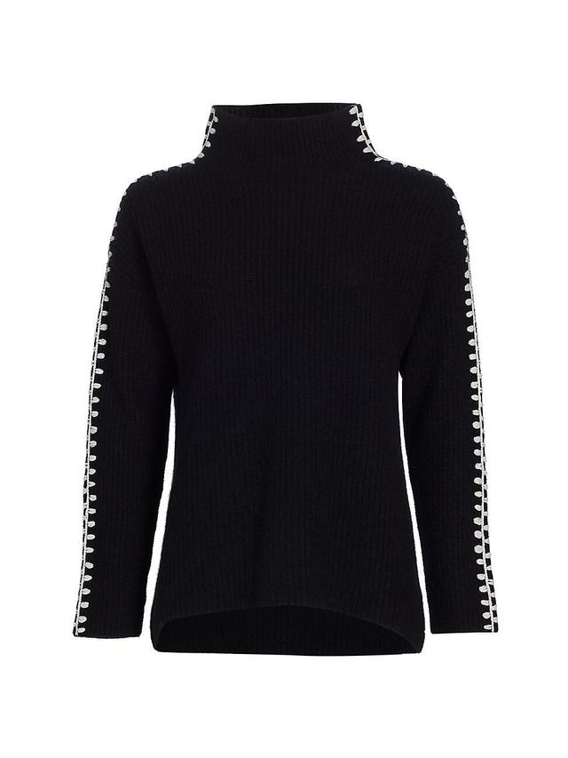 Womens The Alia Cashmere Whipstitch Sweater Product Image