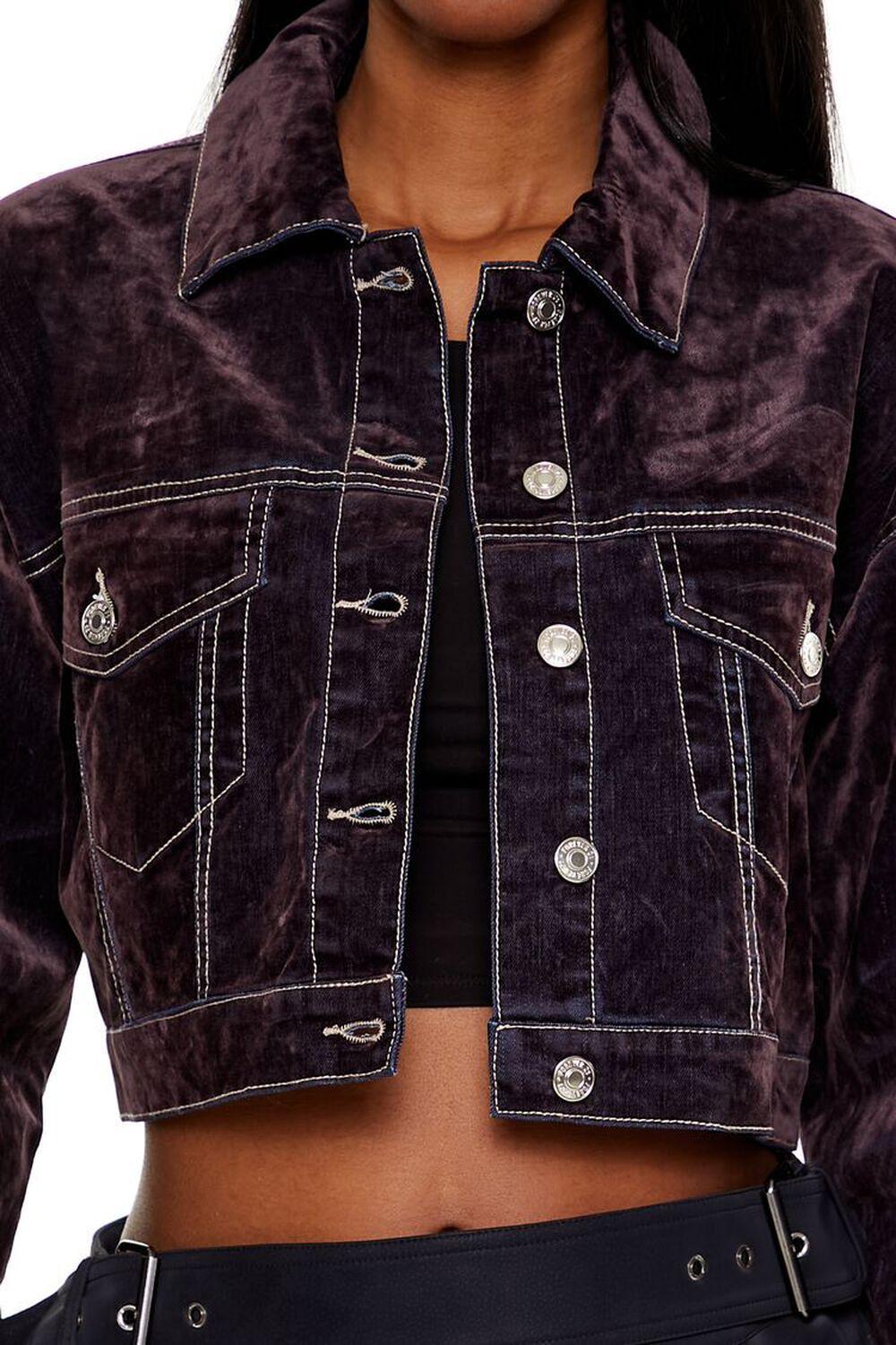 Cropped Denim Trucker Jacket | Forever 21 Product Image