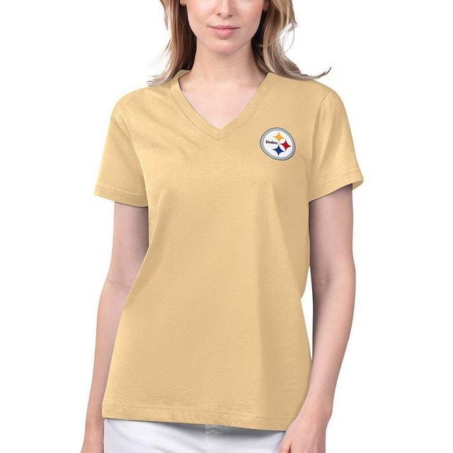 Womens Margaritaville Pittsburgh Steelers Game Time V-Neck T-Shirt Product Image