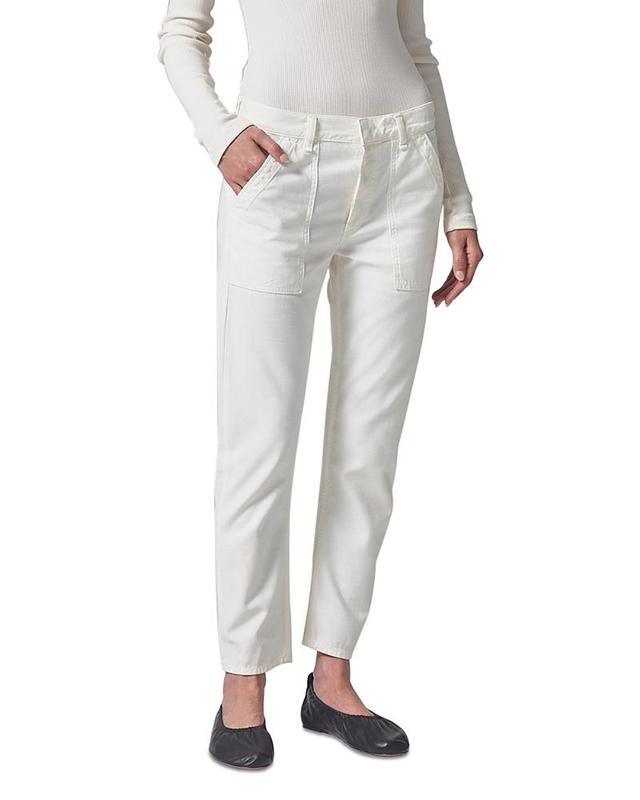 Womens Leah Cotton Sateen Cargo Pants Product Image